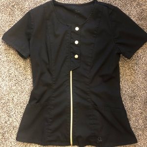 Small black jaanuu scrub top